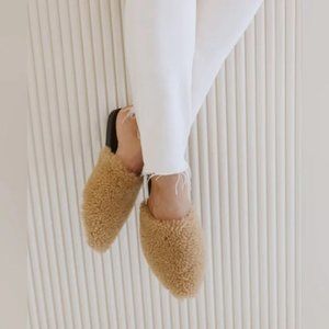 Jenni Kayne Shearling Mules, Size 40, Fits 9.5/10